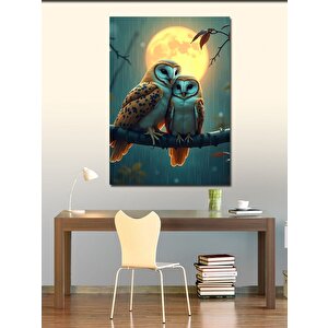 Kanvas Tablo Gece Baykuşları 70x100 cm
