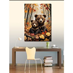 Kanvas Tablo Sonbahar Ayısı 100x140 cm