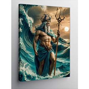 Kanvas Tablo Uzayda Balık Tutan Astronot 70x100 cm