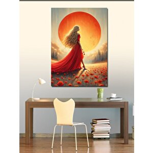 Kanvas Tablo Göl Başındaki Kız 100x140 cm
