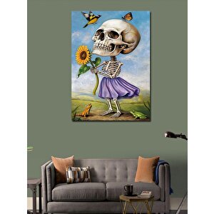 Kanvas Tablo Kuru Kafa Ve Günebakan Çiçeği 100x140 cm