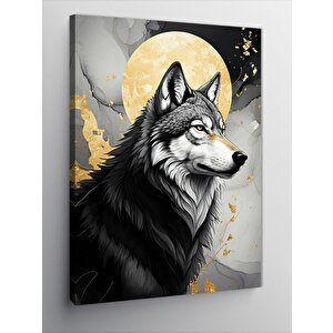 Kanvas Tablo Kurt Ve Ay 70x100 cm