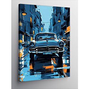 Kanvas Tablo Retro Klasik Araba 50x70 cm