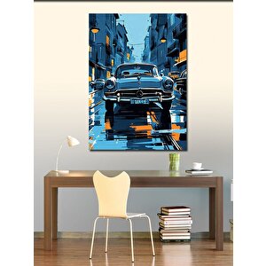 Kanvas Tablo Retro Klasik Araba 50x70 cm