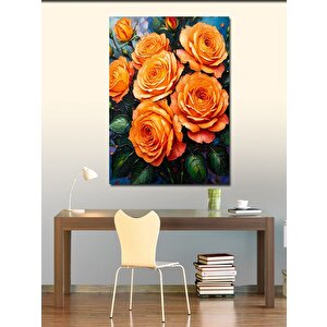 Kanvas Tablo Turuncu Güller 70x100 cm