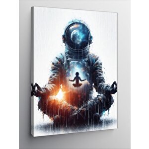 Kanvas Tablo Meditasyon Yapan Astronot 100x140 cm