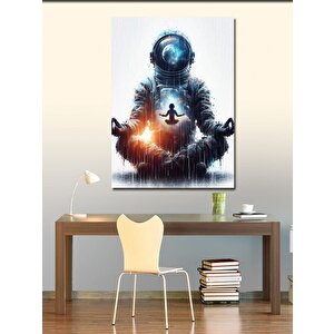 Kanvas Tablo Meditasyon Yapan Astronot 100x140 cm