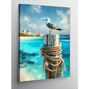 Kanvas Tablo Deniz Ve Martı 70x100 cm