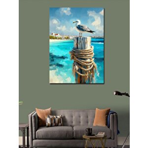 Kanvas Tablo Deniz Ve Martı 70x100 cm