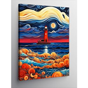Kanvas Tablo Deniz Feneri 70x100 cm