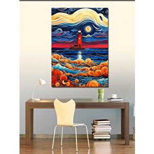 Kanvas Tablo Deniz Feneri 70x100 cm