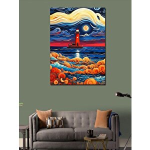 Kanvas Tablo Deniz Feneri 70x100 cm