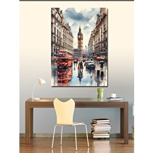 Kanvas Tablo Londra Şehir Manzarası 70x100 cm