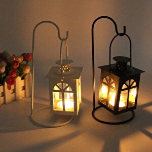 Dekoratif Forferje Tealight Mumluk Krem