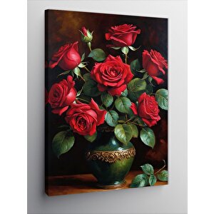 Kanvas Tablo Kırmızı Güller 70x100 cm
