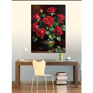 Kanvas Tablo Kırmızı Güller 70x100 cm