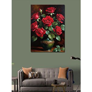 Kanvas Tablo Kırmızı Güller 70x100 cm