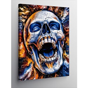 Kanvas Tablo Gülen Kurukafa 50x70 cm