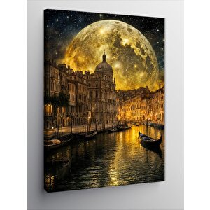 Kanvas Tablo Dolunay Şehri 70x100 cm