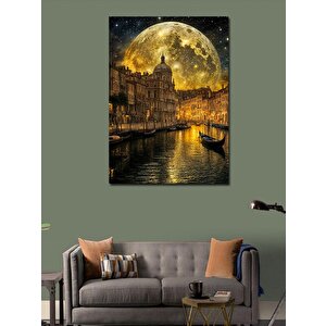 Kanvas Tablo Dolunay Şehri 70x100 cm