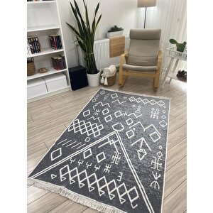 Kilim Çift Taraflı Pamuklu Dokuma Yıkanabilir Kilim 160x250 cm