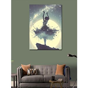 Kanvas Tablo Ay Ve Balerin 100x140 cm