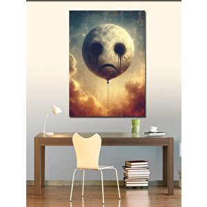 Kanvas Tablo Ay Ve Balon 100x140 cm
