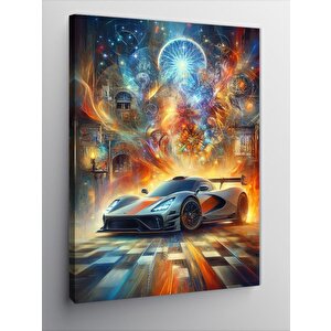 Kanvas Tablo Uzay Arabası 70x100 cm