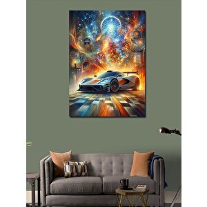 Kanvas Tablo Uzay Arabası 100x140 cm
