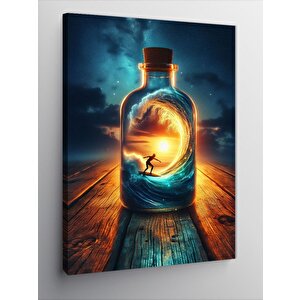 Kanvas Tablo Şişede Gün Batımı 100x140 cm