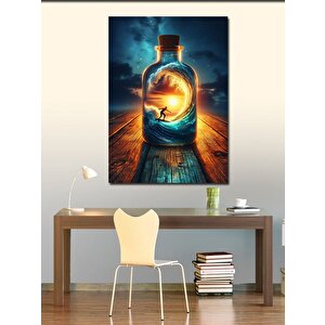 Kanvas Tablo Şişede Gün Batımı 100x140 cm