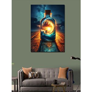 Kanvas Tablo Şişede Gün Batımı 100x140 cm