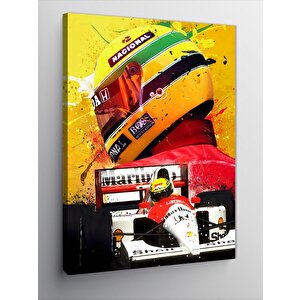 Kanvas Tablo Ayrton Senna 70x100 cm