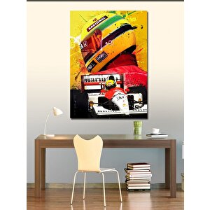 Kanvas Tablo Ayrton Senna 70x100 cm
