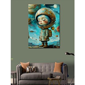 Kanvas Tablo Astronot Kasklı Çocuk 70x100 cm