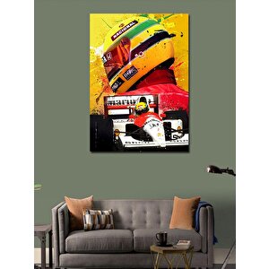 Kanvas Tablo Ayrton Senna 50x70 cm