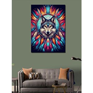 Kanvas Tablo Kurt Totemi 70x100 cm