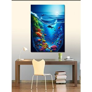 Kanvas Tablo Denizaltı Dünyası 100x140 cm