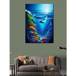 Kanvas Tablo Denizaltı Dünyası 100x140 cm