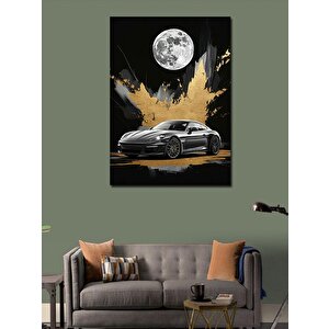Kanvas Tablo Ay Işığında Araba 70x100 cm