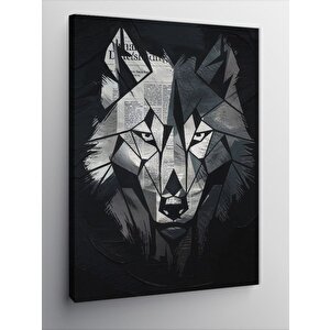 Kanvas Tablo Geometrik Kurt Tasarımı 100x140 cm