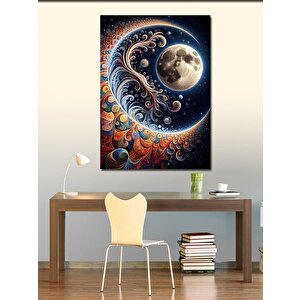 Kanvas Tablo Desenli Gezegenler 70x100 cm