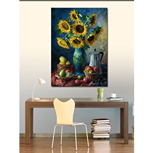 Kanvas Tablo Vazodaki Ayçiçekleri 70x100 cm