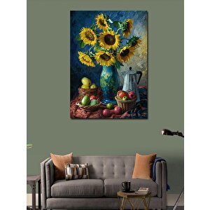 Kanvas Tablo Vazodaki Ayçiçekleri 70x100 cm