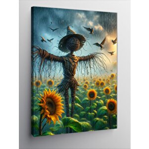 Kanvas Tablo Ayçiçeği Korkuluğu 100x140 cm