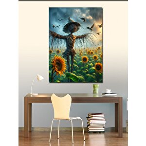 Kanvas Tablo Ayçiçeği Korkuluğu 100x140 cm