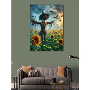 Kanvas Tablo Ayçiçeği Korkuluğu 100x140 cm