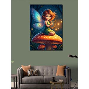 Kanvas Tablo Peri Ve Mantar 70x100 cm
