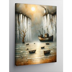 Kanvas Tablo Sisli Göl 70x100 cm