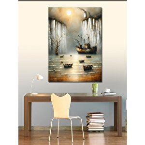 Kanvas Tablo Sisli Göl 70x100 cm